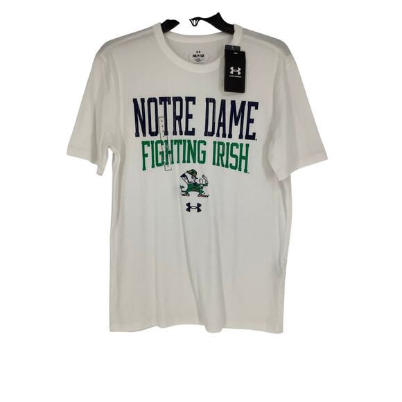Under Armour Men's Small Notre Dame Fighting Irish Short Sleeve T Shirt N3-43 - Picture 1 of 6